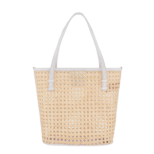 Eco Friendly Handmade Rattan Tote Bag Bohemian Style Natural Material Daily Summer Used Purse <b>Handbag</b> for Women from Vietnam - Product Image 1