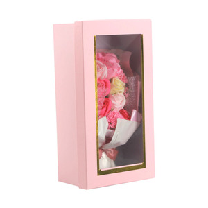 Bán buôn tùy chỉnh hoa hộp quà tặng ngày Valentine của mẹ ngày tăng Hộp quà tặng với cửa sổ PVC - Product Image 3