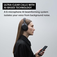 Headset Nirkabel Peredam Kebisingan dan Headphone Over-Ear dengan Audio Lossless 55-H, untuk iPhone dan Ponsel Android