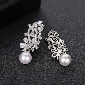 Eleganti Orecchini Pendenti Geometrici a Marquise con Perle Finte, Gioielli di Lusso da Donna alla Moda, per Uso Quotidiano, Regalo Chic - Product Image 5