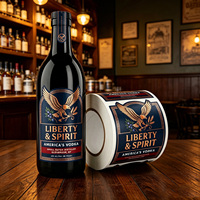 Etiquetas Personalizadas Impermeables Autoadhesivas para Botellas de Vino y Licores - para Botellas de Vodka, Whisky y Bourbon, Directo de Fábrica