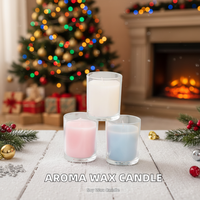 LA00T Bougie parfumée moderne en cire de soja dans un bocal en verre, décoration d'intérieur, cadeau de fêtes, Thanksgiving, Fête des Mères, Noël