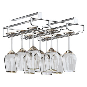 Support mural pour <span class=keywords><strong>verres</strong></span> à vin rouge, sans perforation, pour <span class=keywords><strong>verres</strong></span> à <span class=keywords><strong>pied</strong></span> haut, rangement pour armoire, usage domestique, en acier au carbone, résistant à la rouille, facile à installer - Product Image 6