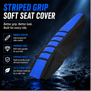 Housse de selle <span class=keywords><strong>Enduro</strong></span> à nervures antidérapantes imperméable pour Yamaha YZ YZF WR YZ-X YZ-FX <span class=keywords><strong>WRF</strong></span> TTR 125 <span class=keywords><strong>250</strong></span> 450 TE TX TC FE - Product Image 1