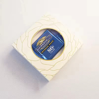 Vendita Diretta dalla Fabbrica, Scatola per Cioccolatini Personalizzata con Foglia d'Oro, Elegante Confezione in Carta con Finestra in PVC