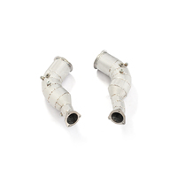 MPER pour Audi RS6 RS7 C8 4.0T Downpipe en acier inoxydable T304 avec bouclier thermique, mise à niveau turbo, son sportif