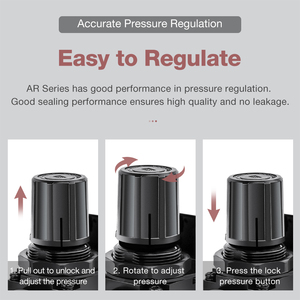 SNS Khí Nén AR Series Điều Trị Nguồn Không Khí Điều Khiển Áp Suất Không Khí Với Chủ Đề G/PT/NPT - Product Image 4