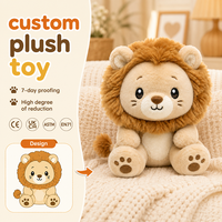 Peluche de León Suave y Adorable de Primera Calidad, con Logotipo Personalizado, Mascota de Marca, Muñeco de Animal para Regalo, Promoción, Colección Infantil, Fábrica OEM