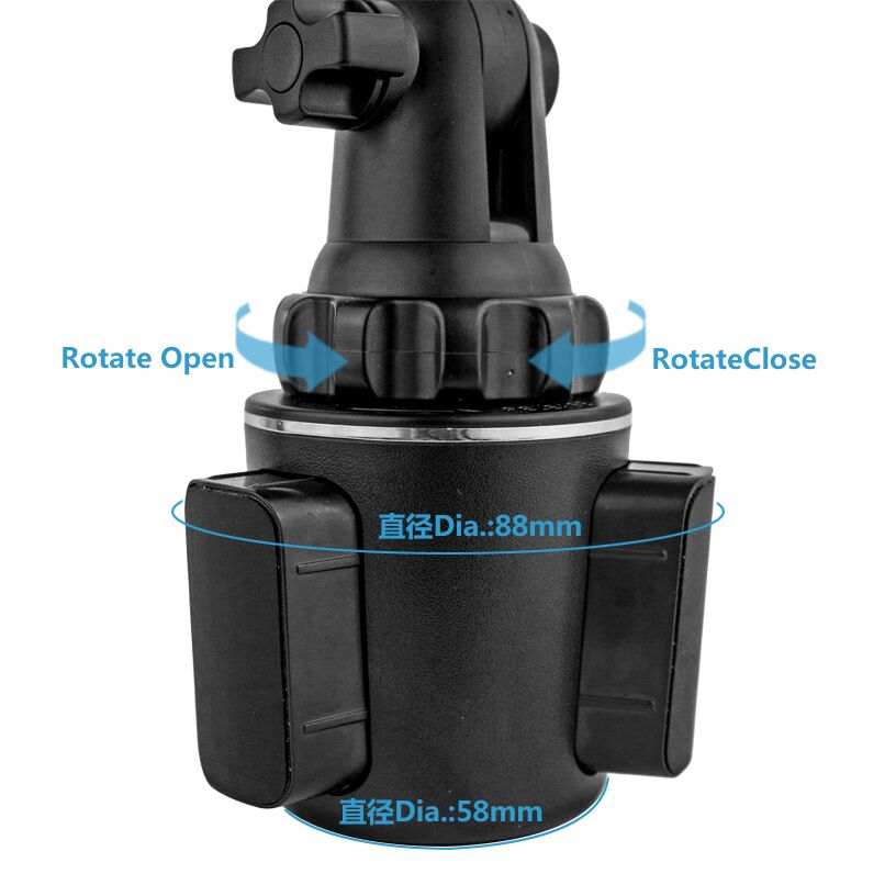 Universal Car Cup Holder Phone Mount - Customizable Brand, 360° Adjustable | Shenzhen Huaxin Technol