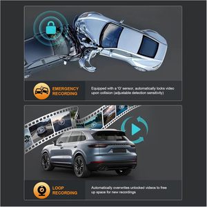 3 인치 2K 후면 및 4K 전면 미니 카메라 DashCam 듀얼 채널 차량용 <span class=keywords><strong>DVR</strong></span> 5G 와이파이 GPS WDR 자동차 블랙 박스 전면 및 후면 대시 캠 - Product Image 3
