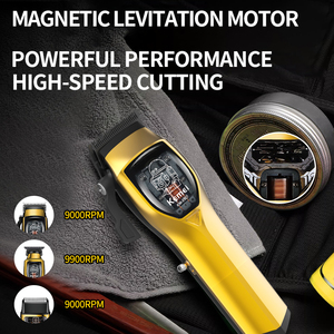 เครื่องตัดผมไร้สาย Kemei KM-8567 ความเร็วสูง 9000 รอบต่อนาที สำหรับมืออาชีพ ปรับระดับได้ แบตเตอรี่ 2000mAh ใบมีด DLC 3in1 ชุดโกนหนวดสำหรับผู้ชาย พร้อมแท่นชาร์จ - Product Image 5