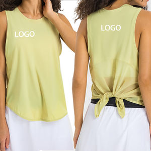 2023 nouveau débardeur de Tennis léger et respirant maille couture sans manches T-shirt de sport pour femmes - Product Image 2