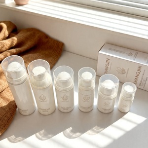 Bouteille de sérum minimaliste en <span class=keywords><strong>plastique</strong></span> 50ml 100ml vide, flacon cosmétique personnalisé avec pompe, emballage pour lotion - Product Image 6