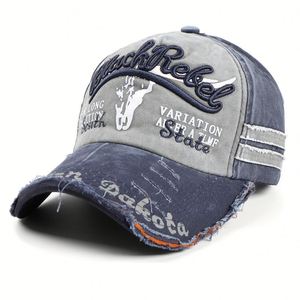 China Supplier Men Sport Hats Wholesalers Embroidery Distressed Baseball Cap Custom - Product Image 4
