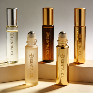 Contenitori in Vetro Trasparente Personalizzabili con Logo, 3ml 5ml 8ml 10ml, Resistenti alle Perdite, Mini Flaconi Roll-on per Oli Profumati ed Essenze Cosmetiche - Product Image 1