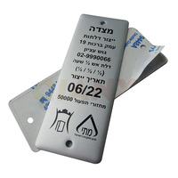 Plaques nominatives autocollantes en aluminium, étiquettes en métal anodisé, étiquettes en aluminium anodisé