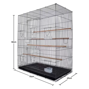 Grande <span class=keywords><strong>cage</strong></span> à oiseaux en métal robuste pour perruches, cacatoès et aras - Product Image 5