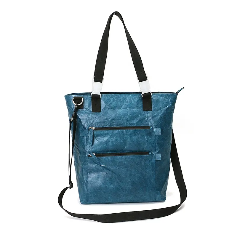 Reciclar sacola mensageiro Tyvek, bolsa de ombro leve e durável para compras, sacola impermeável para viagens