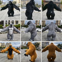 Funtoys Hot Costume de Mascotte Gonflable Réaliste King Kong et Gorille de 2,6 m et 3 m pour Cosplay Anime et Déguisement Thème