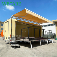 Wecare street food van cuisine mobile fast foodtruck ue hot dog food truck remorque usa standard