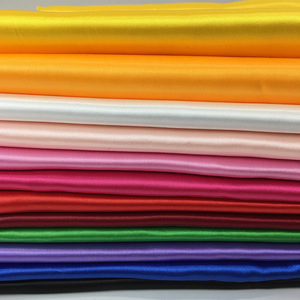 Tela de Satén de Imitación de Seda de Color Sólido de Alta Calidad, Tela de Satén Roja Brillante para Decoración de Cajas de Regalo, Venta al por Mayor - Product Image 1