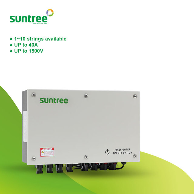 IP65 8 Poles 4 Strings Solar Pv Rapid Shutdown Firefighter Safety Switch DC 1500V 40A