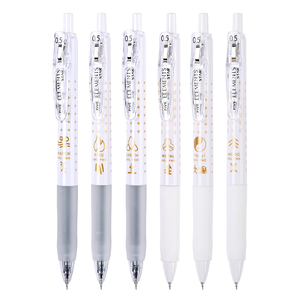 <span class=keywords><strong>ปากกา</strong></span>เจล Genvana ขายส่ง รับทำโลโก้ <span class=keywords><strong>ปากกา</strong></span>เจลแบบเติมหมึกได้ ความจุมาก <span class=keywords><strong>ปากกา</strong></span>เจลสีขาว แบบกด หัว 0.5 มม. - Product Image 6