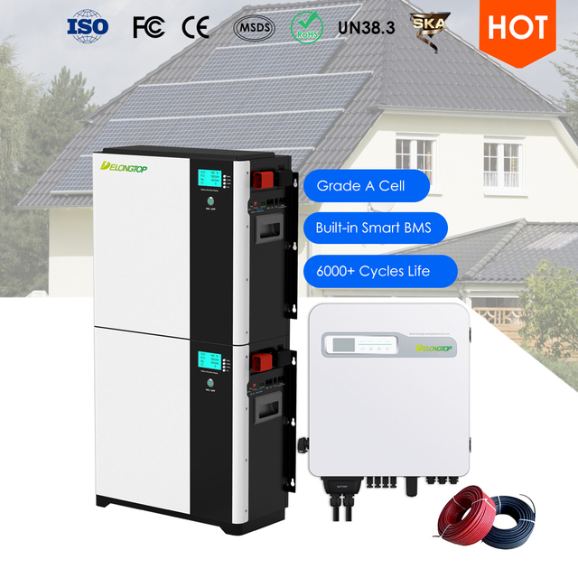 EU Stock 48V Akku BYD 5Kwh 10Kwh 15Kwh 100Ah 200Ah Power Wall Mounted Energy Storage Battery Lithium 51.2V LifePO4 Solar Battery
