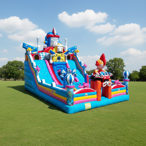 Château Gonflable Commercial Thème Robot Géant avec Double Toboggan et Mur d'Escalade pour <span class=keywords><strong>Location</strong></span> <span class=keywords><strong>de</strong></span> Aires <span class=keywords><strong>de</strong></span> Jeux pour Enfants - Vente Flash - Product Image 1