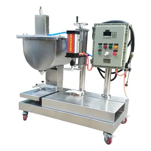 5-30kg single nozzle paint filling machine semi-automatic filler for Iron Cans Tins with automatic weighing function