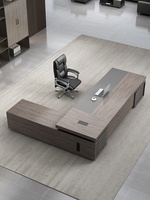 Ensemble bureau et chaise de direction haut de gamme Mobilier en bois moderne et simple pour gestionnaire ou femme PDG