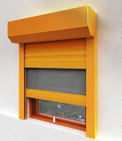 Monobloque persiana enrollable vidrio puertas ventanas aluminio ventanas personalizado control remoto automático