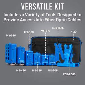 TK-105 комплект оптоволоконных тестеров с прочным чехлом 1,2-10 мм для переноски с разрезом и кольцом для сетевого использования - Product Image 2