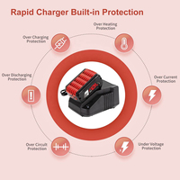 Charge rapide pour perceuse sans fil, remplacement de chargeur de batterie 14,4v 18v pour AL1820CV BAT614 BAT609 BAT618