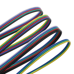 عالمي متعدد الألوان متين ليد 2 6Pin تمديد RGB الأسلاك ، سلك RGB ، سلك PVC كهربائي للطاقة - Product Image 6