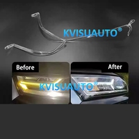 CQL DRL Plaque de guidage de lumière Tube de guidage de lumière Phare Guide de feux diurnes Angel Eye pour AUDI Q7 DP 2016-2019