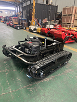 Machine de coupe d'herbe pour pentes raides avec rouleau arrière et chasse-neige pour jardin agricole