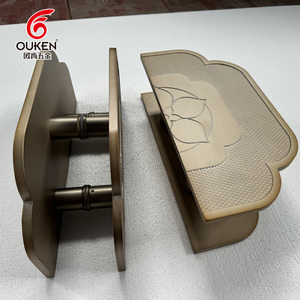 Trang trí nhà thép không gỉ đồng thau xử lý cửa xử lý mới loại Antique Brass cửa xử lý có khía - Product Image 4