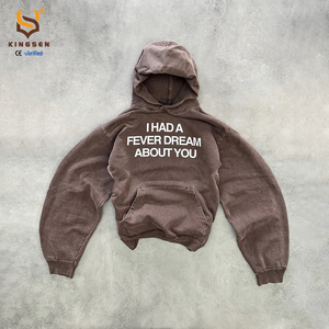 ผู้ผลิตเสื้อฮู้ดดี้ผู้ชายแบบกำหนดเอง เนื้อผ้าหนา 100% คอตตอน 500 กรัมต่อตารางเมตร ทรงโอเวอร์ไซส์ ผ้าเฟรนช์เทอร์รี่ สำหรับผู้ชาย - Product Image 5