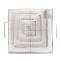 Générateur de fumée froide pour barbecue en acier inoxydable perforé de qualité alimentaire, personnalisable, avec panier de fumage carré à grille pour grillades extérieures