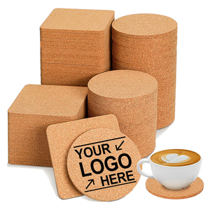 Posavasos de Corcho Personalizados <span class=keywords><strong>con</strong></span> Logotipo Impreso, Posavasos para Bebidas al por Mayor, Posavasos Redondos de Corcho Ecológicos para Sublimación - Product Image 1