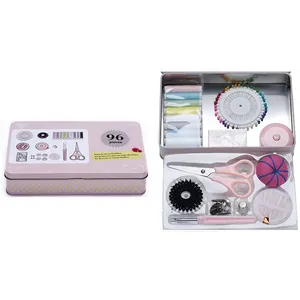 Chuyên Nghiệp Xách Tay Bán Buôn Mini Hộp Thiếc Du Lịch May Kit Tùy Chỉnh Đan May Kit Cho Người Lớn May Kit Trong Một Tin