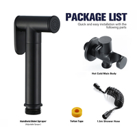 Kit de pulvérisation de Bidet en silicone, accessoire de salle de bains, pistolet de chasse Portable dissimulé, simple, faible pression à froid