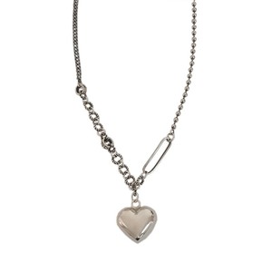 S925 Sterling Silver <b>Heart</b> Necklace For Women Korean Style <b>Sweet</b> Cool Collarbone Sweater Chain Gift Jewelry - Product Image 5