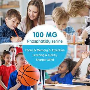Gomitas de Suplemento para el Cerebro con Vitamina <span class=keywords><strong>C</strong></span> y D3, Sin Azúcar, Marca Privada OEM, para Niños, con Fosfatidilserina para la Memoria - Product Image 4