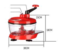 Multifunctionele plastic handmatige voedselprocessor, snijmachine, mixer, blender, garde, eiwitseparator, milieuvriendelijk, makkelijk schoon te maken