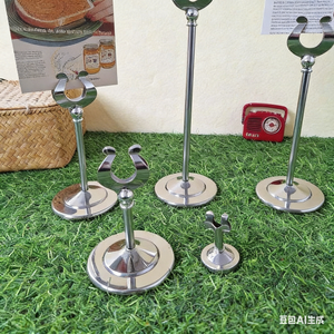 Moderno Porta-Numero da Tavolo in Acciaio Inox Spesso 4 Pollici e Supporto per Cartellini per Hotel, Banchetti, Matrimoni e Eventi Aziendali - Product Image 6