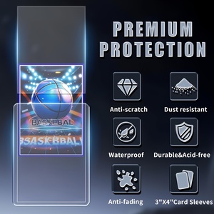 Frinal Premium <b>Plastic</b> Trading Card Protector 3x4 35Pt Hard with Soft Sleeves No Logo & No Closure Collectible Cards TL007 China - Product Image 3