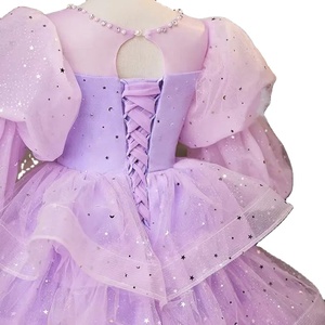 <span class=keywords><strong>Robe</strong></span> <span class=keywords><strong>de</strong></span> princesse personnalisable en tulle bouffant <span class=keywords><strong>de</strong></span> luxe avec sequins pour mariage, anniversaire, ou demoiselles d'honneur pour enfants - Product Image 3