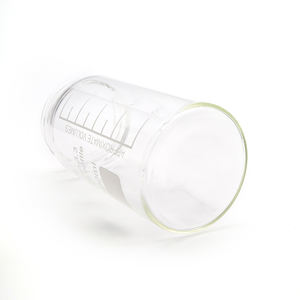 Großvolumige Transparente Graduierte Glasflaschen aus Borosilikat mit Weiter Öffnung und Blauem Schraubverschluss für Laborreagenzien - Product Image 3